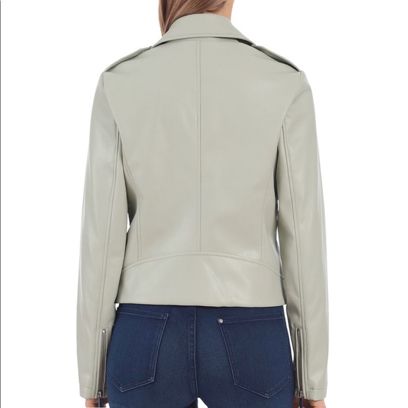 💼 Bagatelle Pearl Gray Moto Jacket - Picture 9 of 15